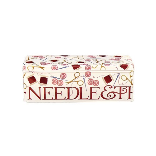 Long Deep Rectangular Tin Sewing